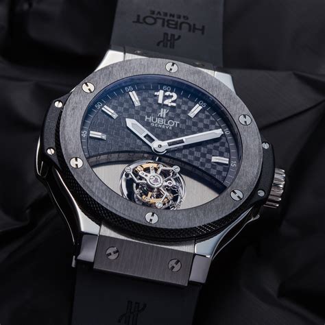 hublot skeleton tourbillon all black|big bang tourbillon 45mm.